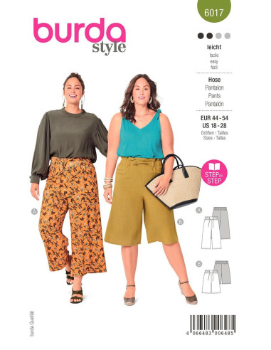 Molde de calça - Burda 6017