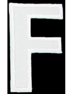 Emblema termocolante letra F