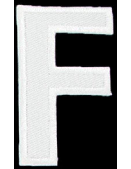 Emblema termocolante letra F