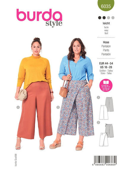 Molde de calça - Burda 6035