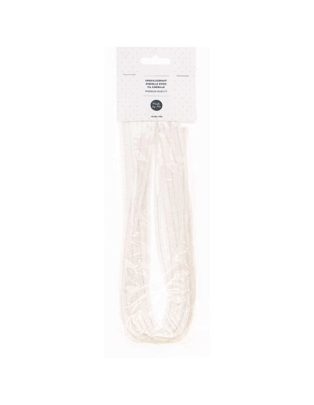 Fios chenille - Branco