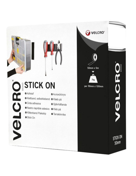 Fita adesiva de fixação extrema VELCRO® Brand 50mm x 5M branca