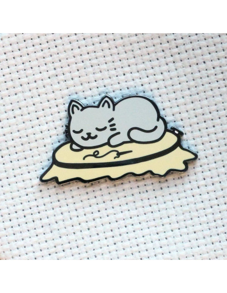Porta-agulhas magnético - Gato a dormir