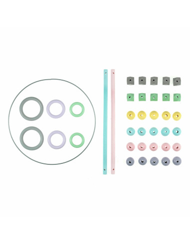 Kit inicial de acessórios para macramé - Cor