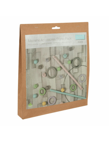 Kit inicial de acessórios para macramé - Cor