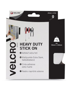 VELCRO® Brand Fita adesiva autocolante de fixação extrema 50mm x 2,5M branco