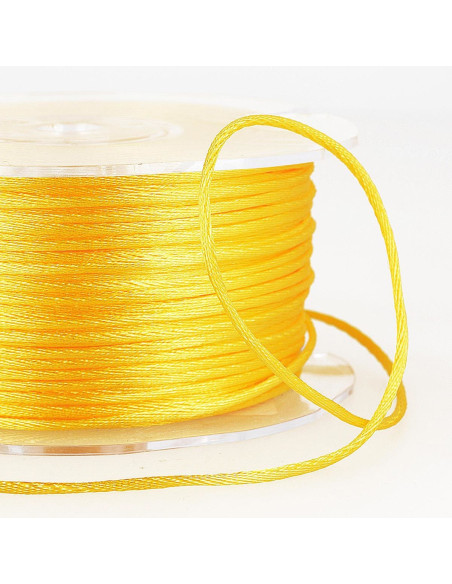 Cordão rabo de rato - Amarelo limão