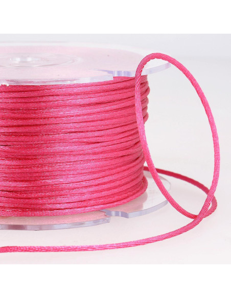 Cordão rabo de rato - Rosa fluorescente