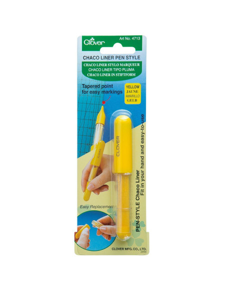 Caneta marcador de giz Chaco Liner Pen Clover - Amarelo