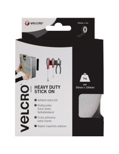 Fita adesiva de fixação extrema VELCRO® Brand 50mm x 1M branca