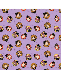 Tecido de algodão - Harry Potter kawaii girl lilás