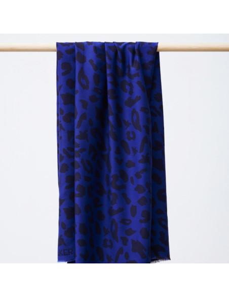 Tecido sarja viscose - Urban Leo azul cobalto