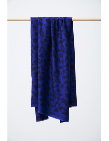 Tecido sarja viscose - Urban Leo azul cobalto