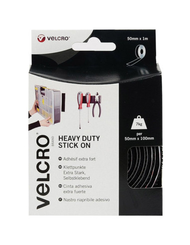 Fita adesiva de fixação extrema VELCRO® Brand 50mm x 1M preto