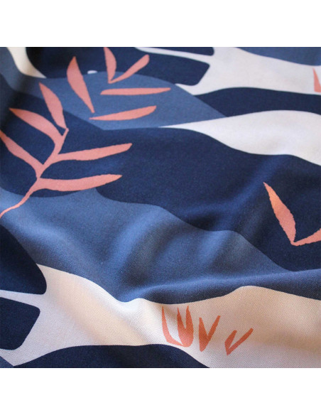 Tecido crepe de viscose Solis azul - Églantine & Zoé