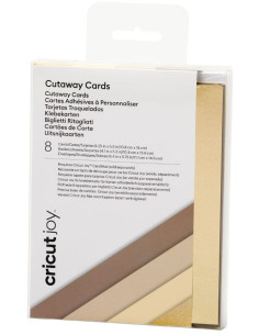 Conjunto de 8 cartões adesivos com envelopes R20 Neutros Cricut