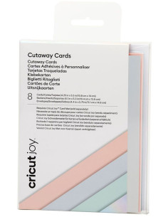 Conjunto de 8 cartões adesivos com envelopes R20 Pastel Cricut