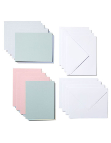 Conjunto de 8 cartões adesivos com envelopes R20 Pastel Cricut
