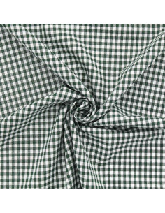 Tecido Vichy grandes quadrados - Verde garrafa