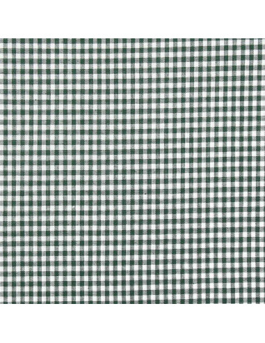 Tecido Vichy grandes quadrados - Verde garrafa