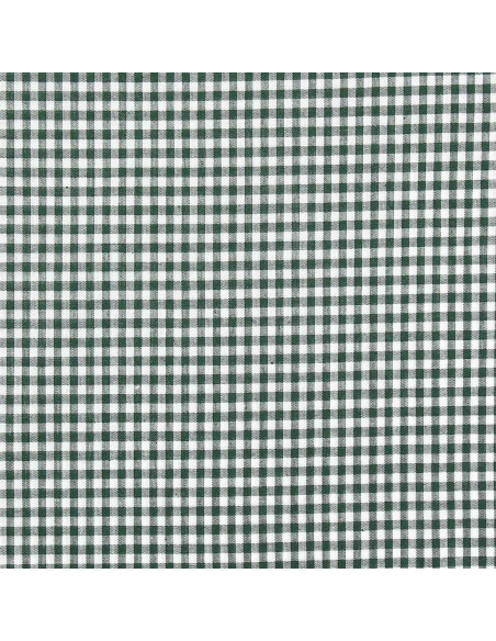 Tecido Vichy grandes quadrados - Verde garrafa