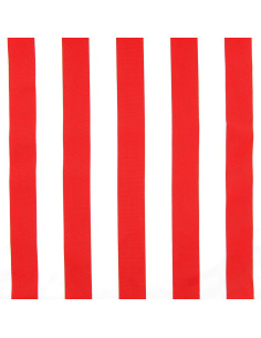 Tela de espreguiçadeira - Branco e vermelho 2