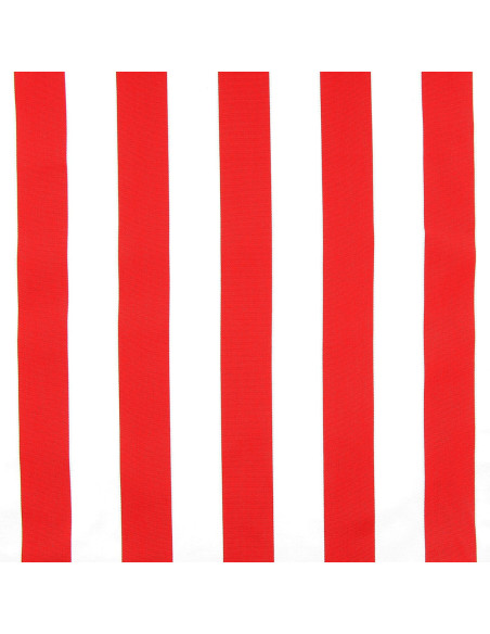 Tela de espreguiçadeira - Branco e vermelho