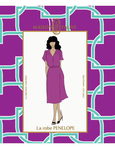 Molde de vestido Pénélope - Maison Fauve