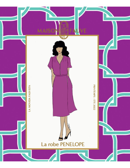 Molde de vestido Pénélope - Maison Fauve