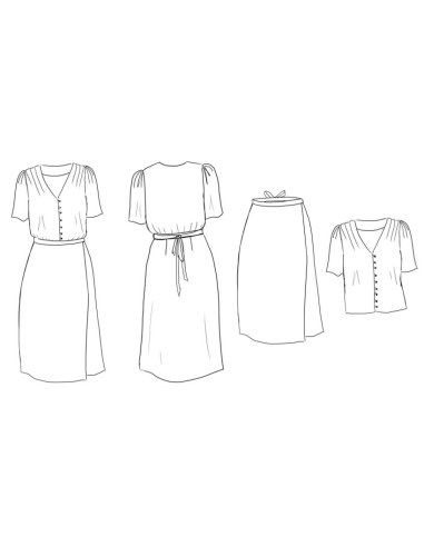 Molde de vestido Pénélope - Maison Fauve