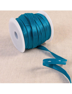 Elástico antiderrapante acetinado - Azul petróleo