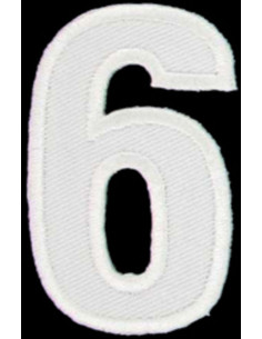 Emblema termocolante número 6 ou 9