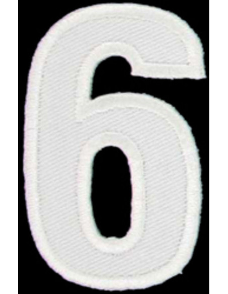 Emblema termocolante número 6 ou 9
