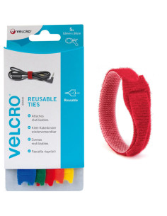 VELCRO® ONE-WRAP® Fitas de fixação 12mm x 20cm x 5 multicoloridas