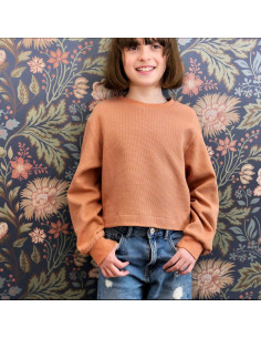 Padrão de sweatshirt curta Vancouver kids - Ikatee