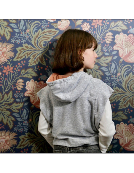 Padrão de sweatshirt curta Vancouver kids - Ikatee