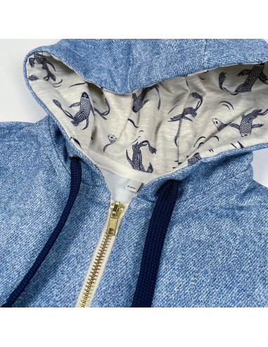 Padrão de sweatshirt curta Vancouver kids - Ikatee