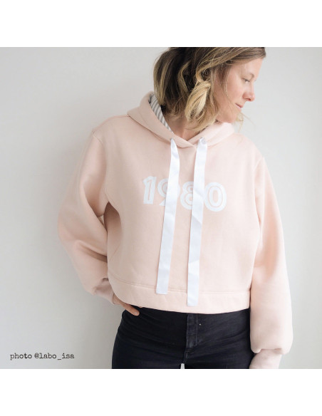 Padrão de sweatshirt curta Vancouver - Ikatee