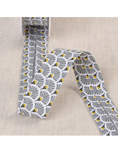 Viés leques - Cinza médio