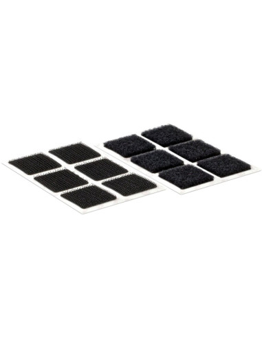 VELCRO® Brand Quadrados autoadesivos 25mm x 24 preto