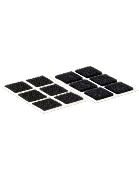 VELCRO® Brand Quadrados autoadesivos 25mm x 24 preto