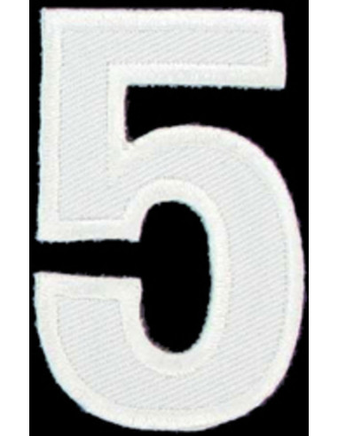 Emblema termocolante número 5