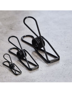 Caixa de pinças de metal - Preto