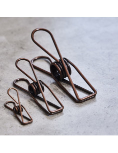 Caixa de grampos de metal - Bronze
