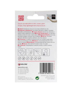 Pastilhas adesivas autocolantes VELCRO® Brand 16mm x 16mm branco 2