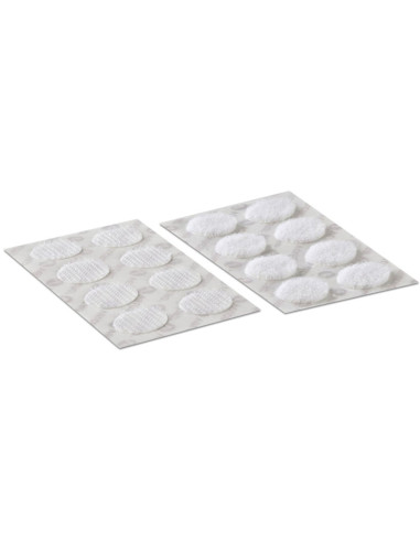 Pastilhas adesivas autocolantes VELCRO® Brand 16mm x 16mm branco
