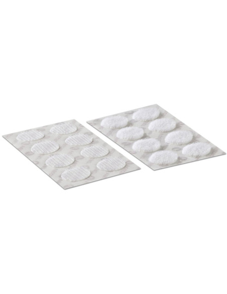 Pastilhas adesivas autocolantes VELCRO® Brand 16mm x 16mm branco