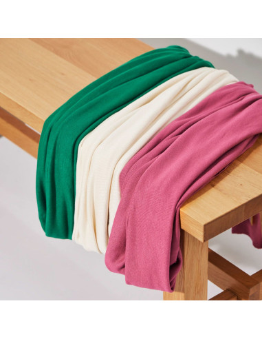 Tecido de malha tricotada viscose - Verde erva