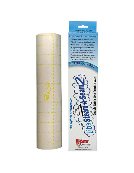 Termocolante dupla face Lite Steam-A-Seam2 - 30,5 cm x 274 cm