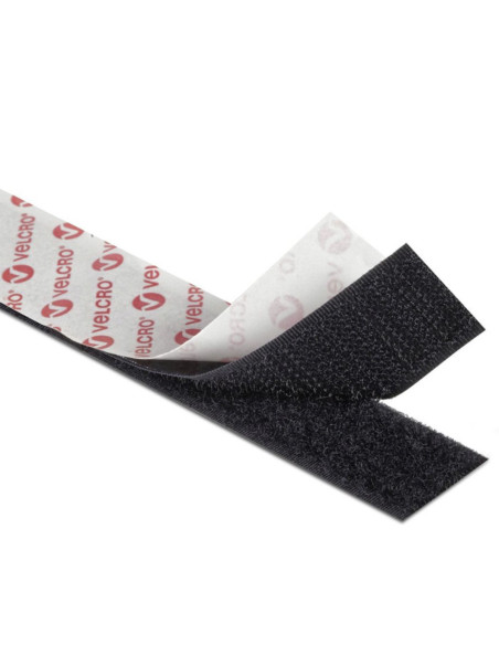 VELCRO® Brand Fita autoaderente mista (adesiva e para costura) 20mm X 10M preto